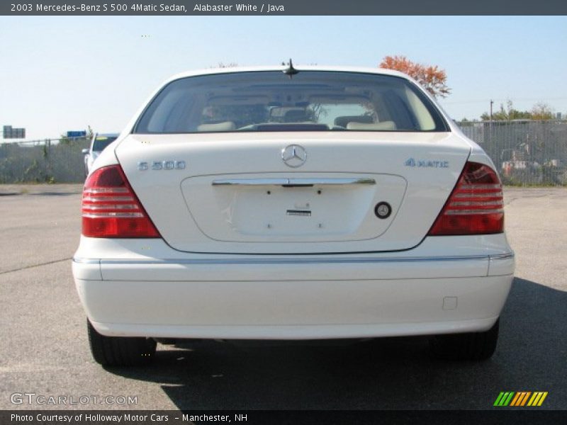 Alabaster White / Java 2003 Mercedes-Benz S 500 4Matic Sedan