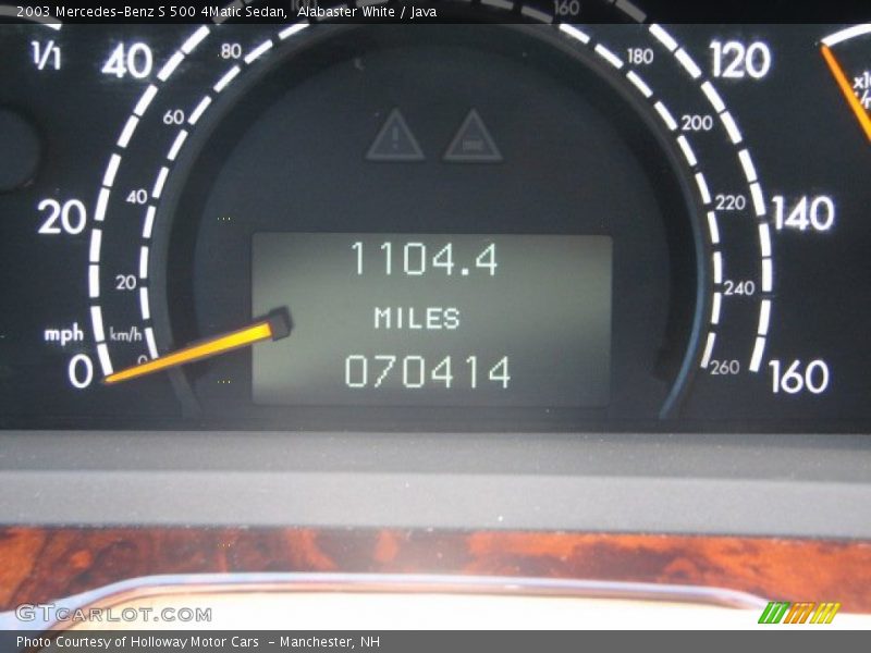 Alabaster White / Java 2003 Mercedes-Benz S 500 4Matic Sedan