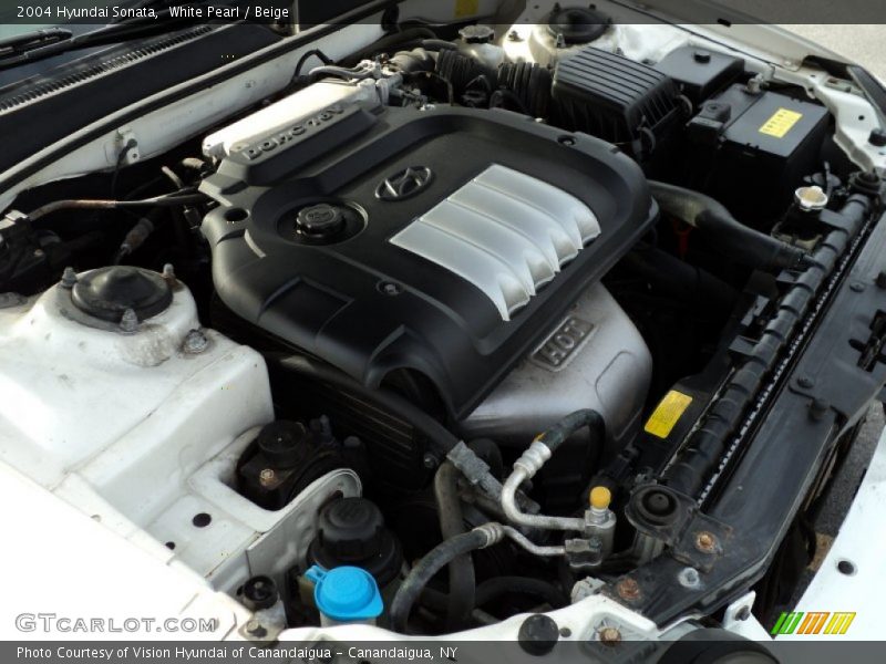 White Pearl / Beige 2004 Hyundai Sonata