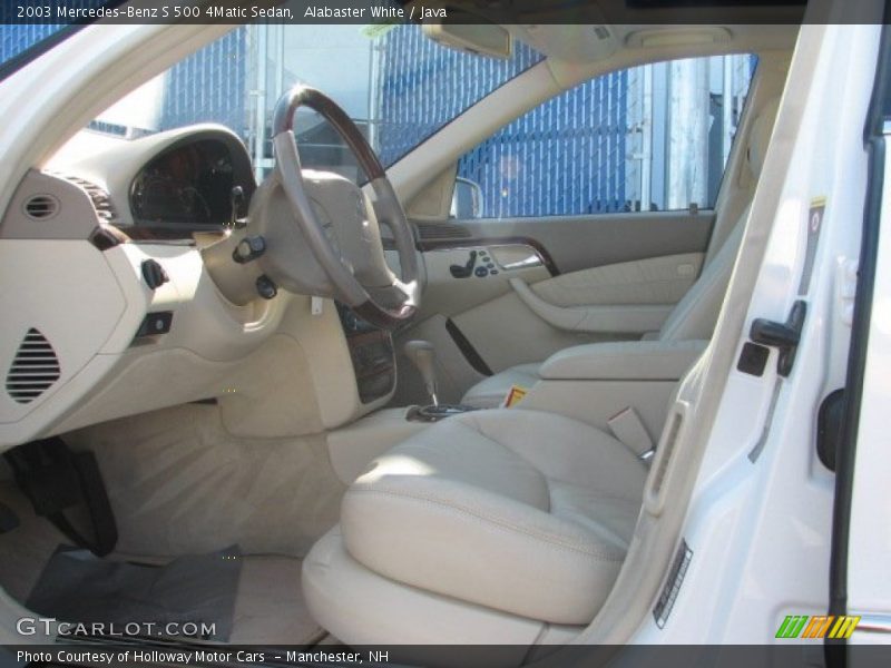 Alabaster White / Java 2003 Mercedes-Benz S 500 4Matic Sedan