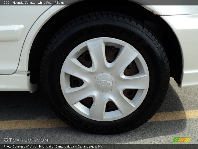 White Pearl / Beige 2004 Hyundai Sonata