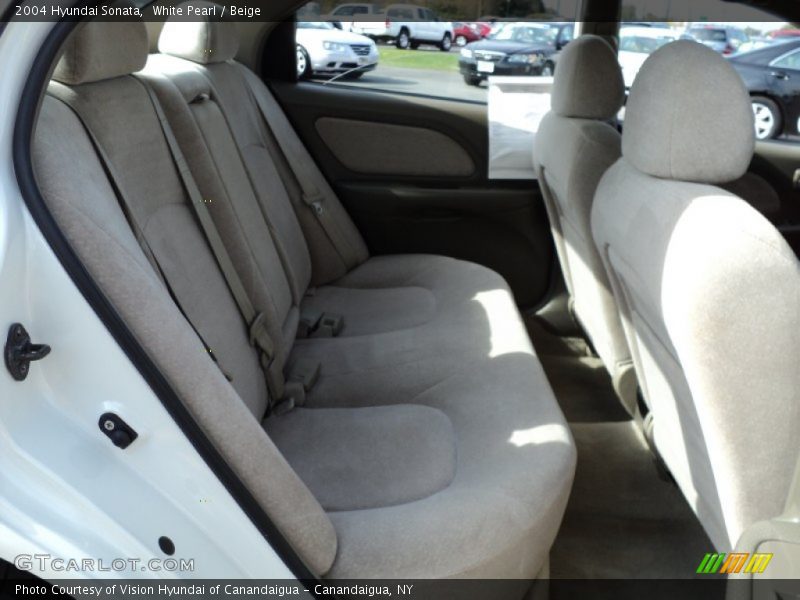 White Pearl / Beige 2004 Hyundai Sonata