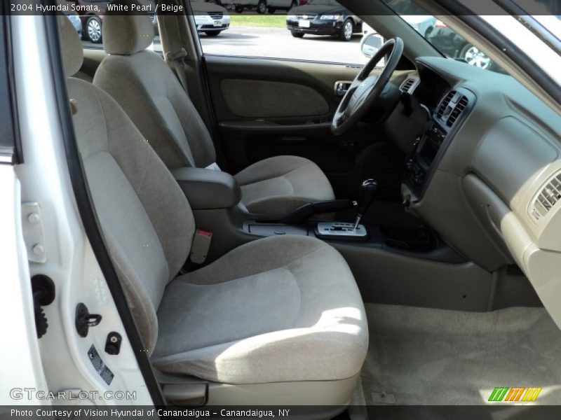 White Pearl / Beige 2004 Hyundai Sonata