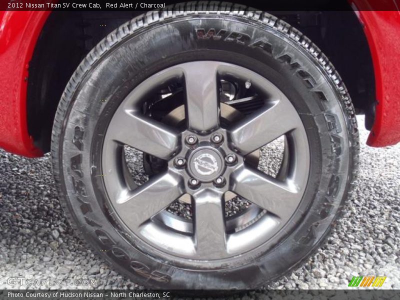 Red Alert / Charcoal 2012 Nissan Titan SV Crew Cab