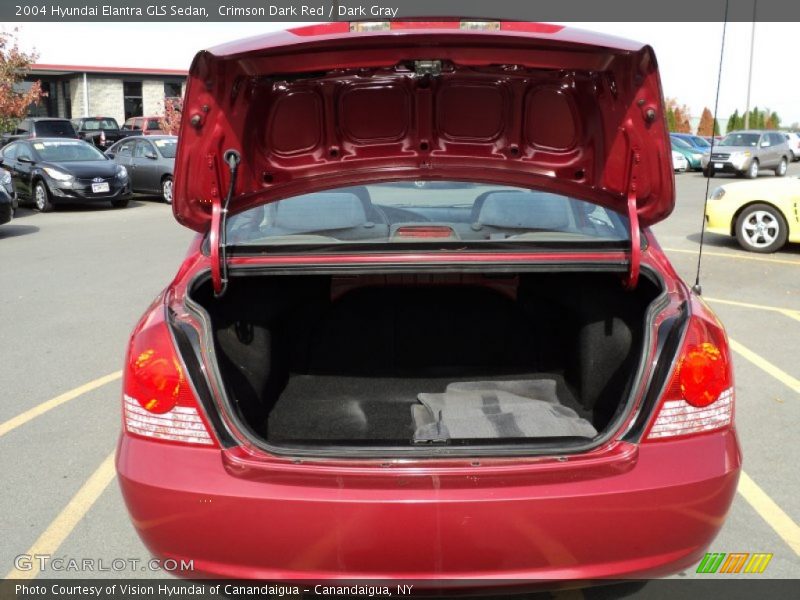 Crimson Dark Red / Dark Gray 2004 Hyundai Elantra GLS Sedan