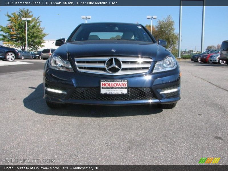 Lunar Blue Metallic / Ash 2012 Mercedes-Benz C 300 Sport 4Matic
