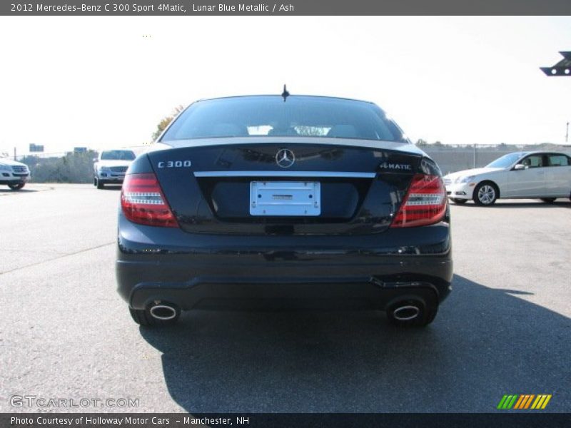 Lunar Blue Metallic / Ash 2012 Mercedes-Benz C 300 Sport 4Matic