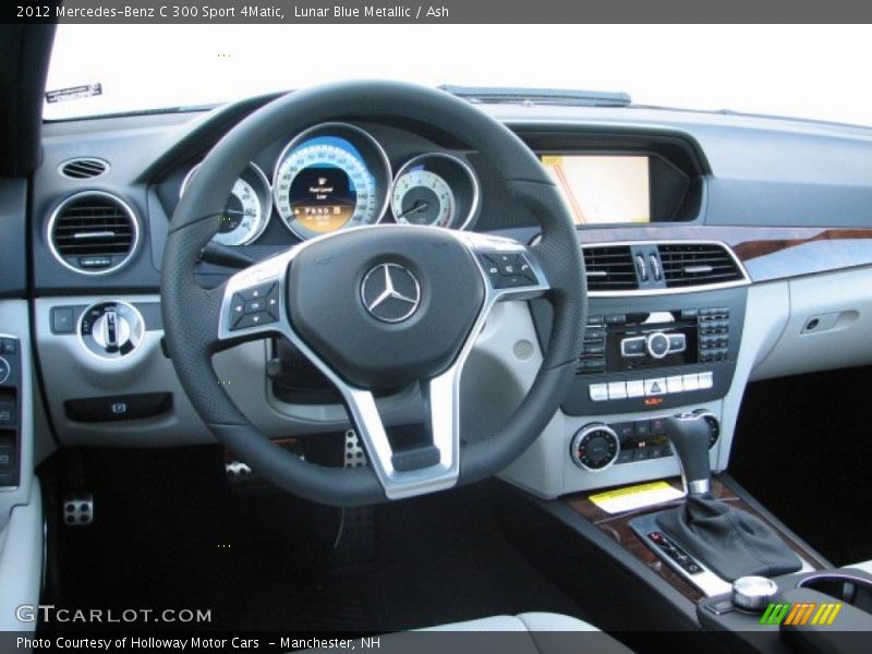 Lunar Blue Metallic / Ash 2012 Mercedes-Benz C 300 Sport 4Matic