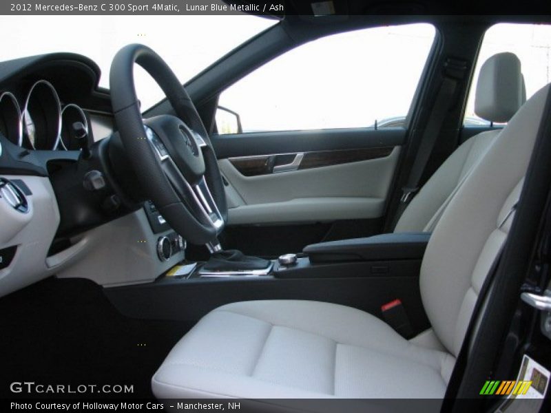 Lunar Blue Metallic / Ash 2012 Mercedes-Benz C 300 Sport 4Matic