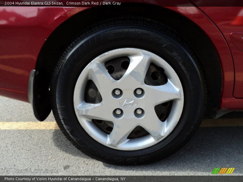 Crimson Dark Red / Dark Gray 2004 Hyundai Elantra GLS Sedan