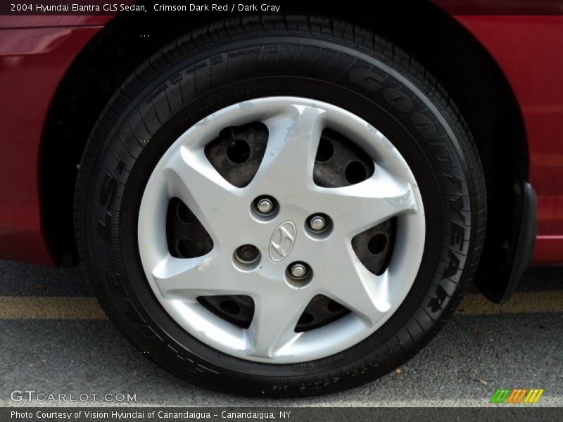 Crimson Dark Red / Dark Gray 2004 Hyundai Elantra GLS Sedan