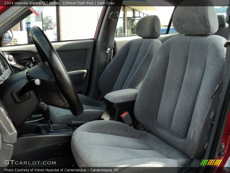 Crimson Dark Red / Dark Gray 2004 Hyundai Elantra GLS Sedan