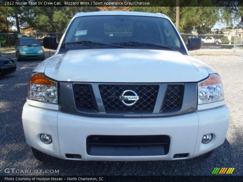 Blizzard White / Sport Apperance Gray/Charcoal 2012 Nissan Titan SV Crew Cab