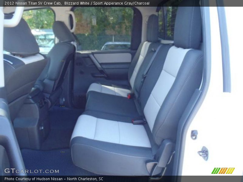 Blizzard White / Sport Apperance Gray/Charcoal 2012 Nissan Titan SV Crew Cab