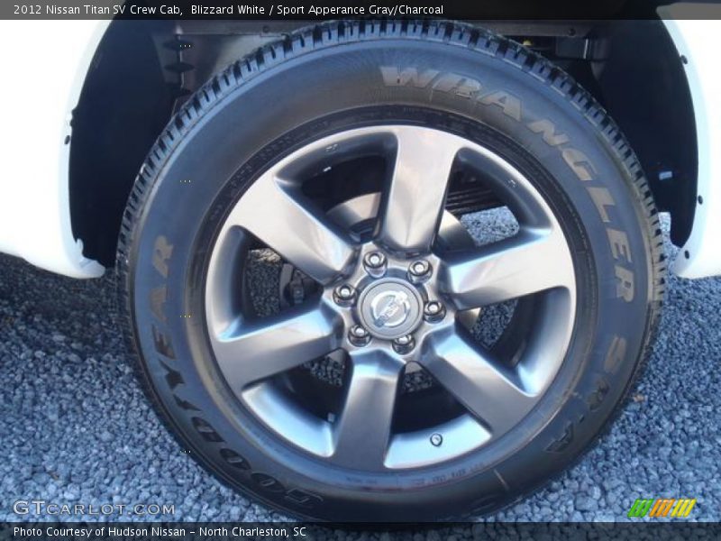Blizzard White / Sport Apperance Gray/Charcoal 2012 Nissan Titan SV Crew Cab