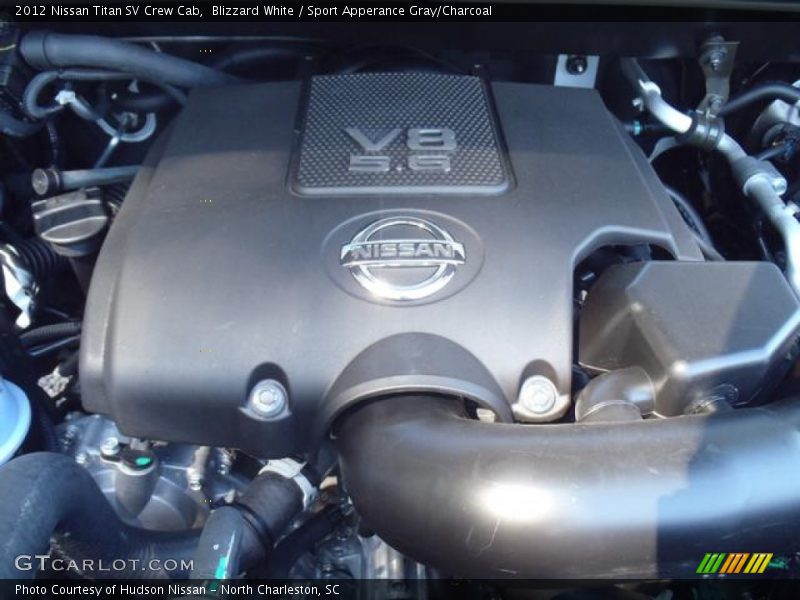 Blizzard White / Sport Apperance Gray/Charcoal 2012 Nissan Titan SV Crew Cab