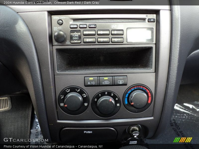 Crimson Dark Red / Dark Gray 2004 Hyundai Elantra GLS Sedan