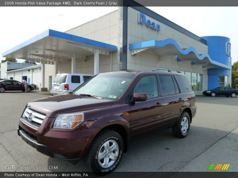 Dark Cherry Pearl / Gray 2008 Honda Pilot Value Package 4WD