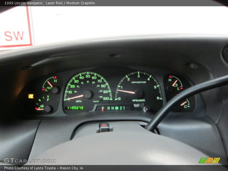 Laser Red / Medium Graphite 1999 Lincoln Navigator