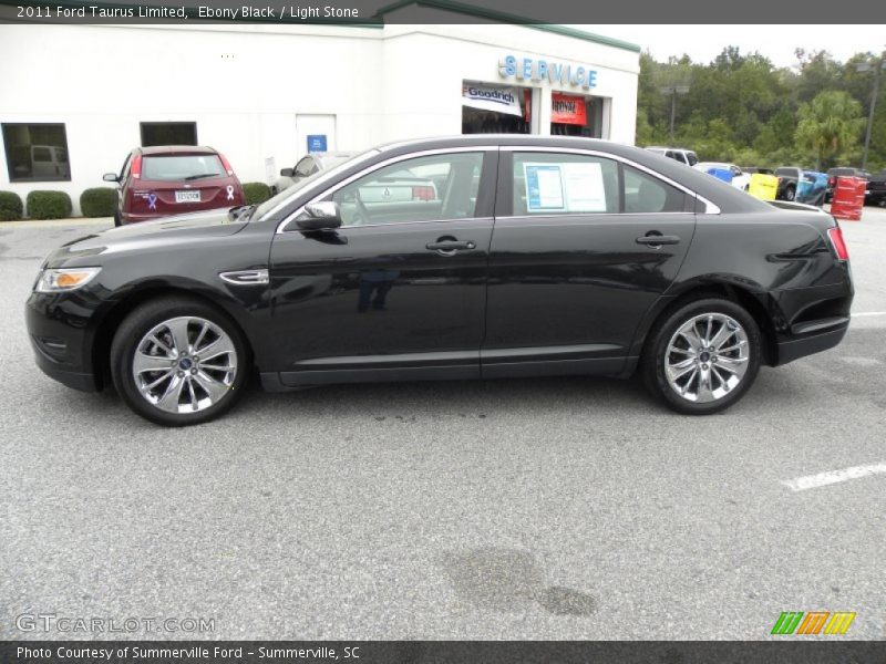 Ebony Black / Light Stone 2011 Ford Taurus Limited
