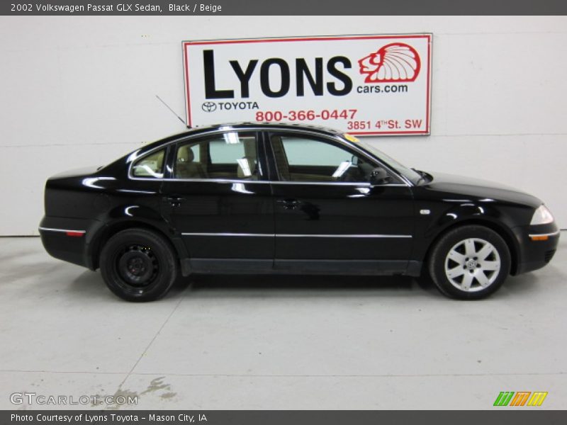 Black / Beige 2002 Volkswagen Passat GLX Sedan