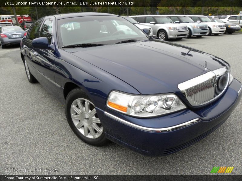 Dark Blue Pearl Metallic / Black 2011 Lincoln Town Car Signature Limited