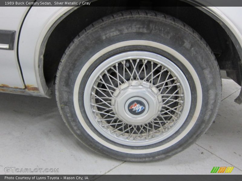 Silver Metallic / Gray 1989 Buick Century Sedan