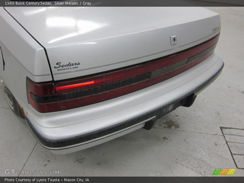 Silver Metallic / Gray 1989 Buick Century Sedan