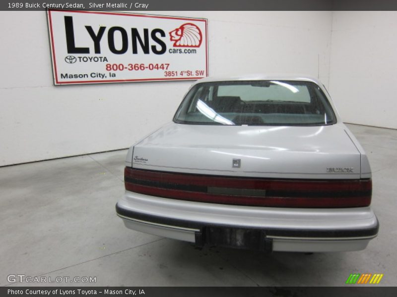 Silver Metallic / Gray 1989 Buick Century Sedan