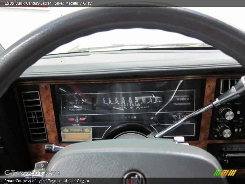 Silver Metallic / Gray 1989 Buick Century Sedan