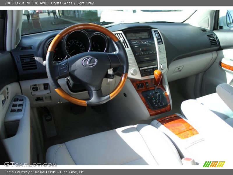 Crystal White / Light Gray 2005 Lexus RX 330 AWD