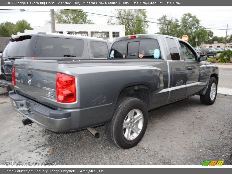 Mineral Gray Metallic / Dark Slate Gray/Medium Slate Gray 2009 Dodge Dakota Big Horn Extended Cab