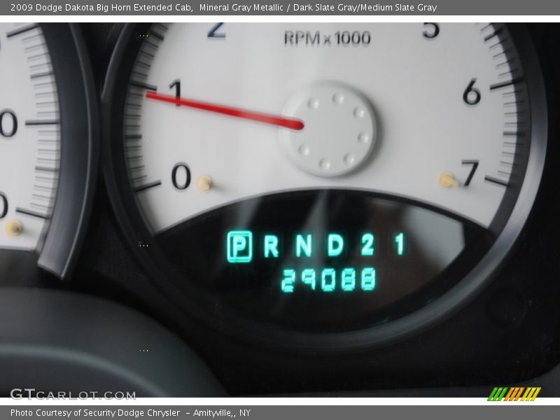 Mineral Gray Metallic / Dark Slate Gray/Medium Slate Gray 2009 Dodge Dakota Big Horn Extended Cab