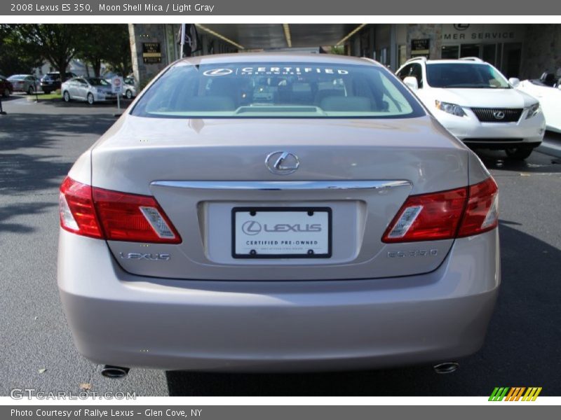 Moon Shell Mica / Light Gray 2008 Lexus ES 350