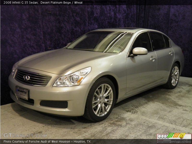 Desert Platinum Beige / Wheat 2008 Infiniti G 35 Sedan