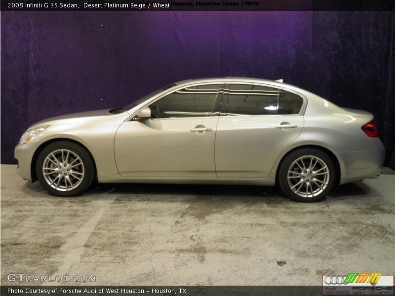 Desert Platinum Beige / Wheat 2008 Infiniti G 35 Sedan