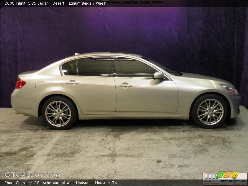 Desert Platinum Beige / Wheat 2008 Infiniti G 35 Sedan