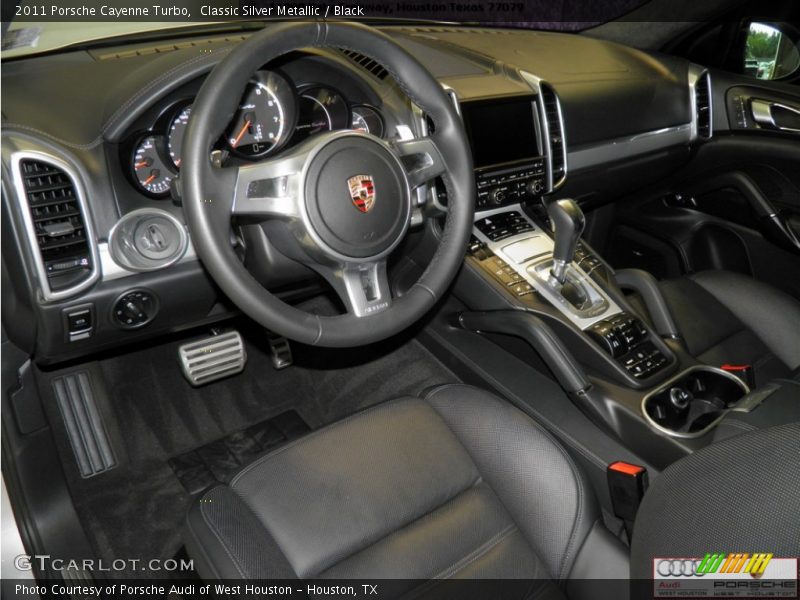 Classic Silver Metallic / Black 2011 Porsche Cayenne Turbo