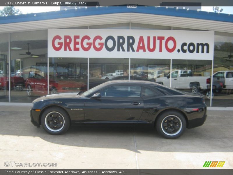 Black / Black 2012 Chevrolet Camaro LS Coupe