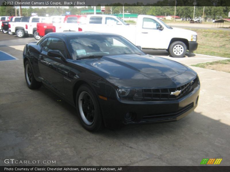 Black / Black 2012 Chevrolet Camaro LS Coupe