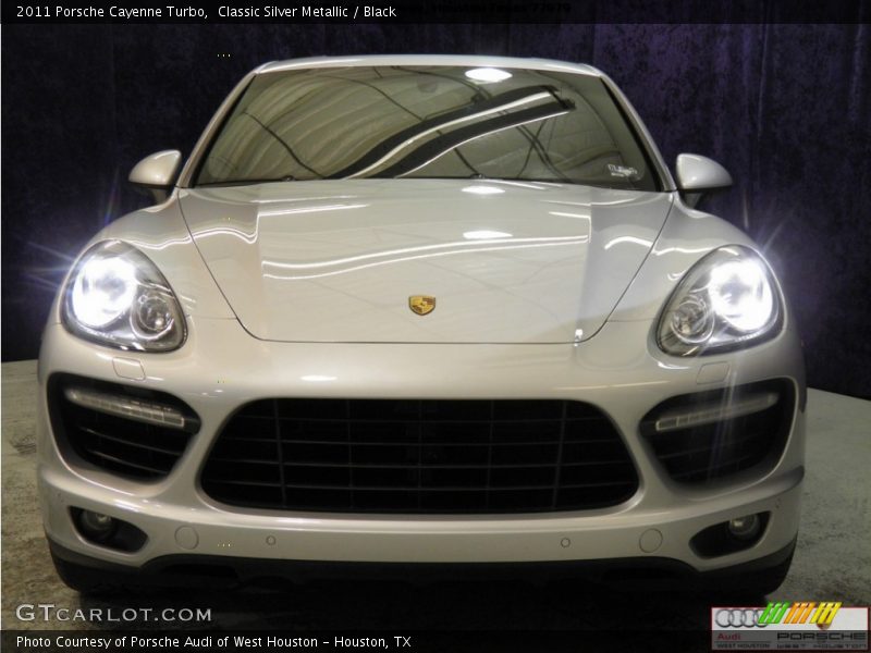 Classic Silver Metallic / Black 2011 Porsche Cayenne Turbo