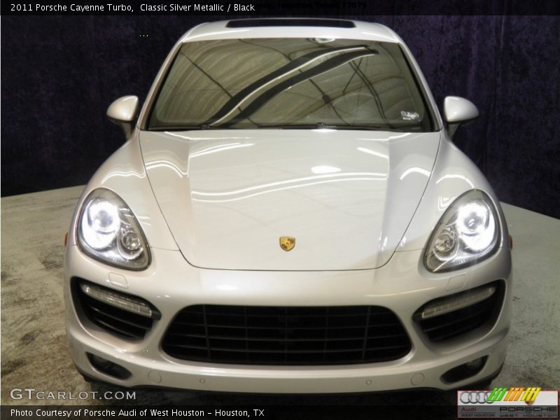 Classic Silver Metallic / Black 2011 Porsche Cayenne Turbo