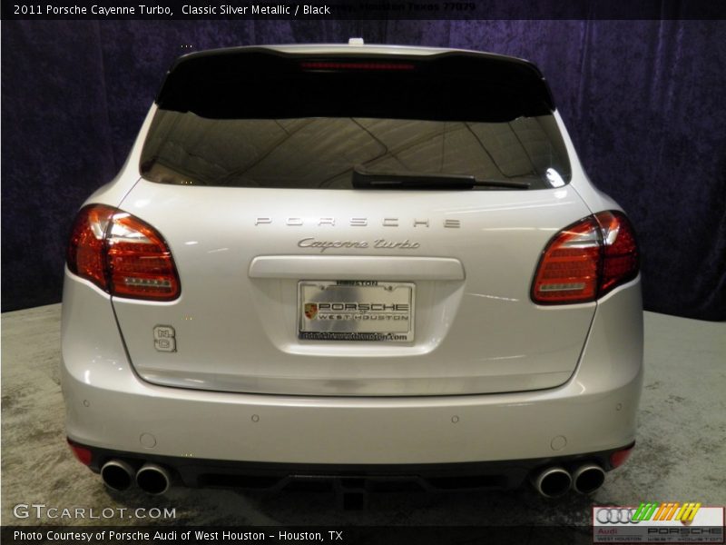 Classic Silver Metallic / Black 2011 Porsche Cayenne Turbo