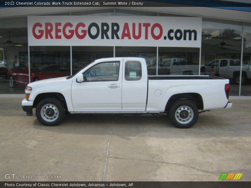 Summit White / Ebony 2012 Chevrolet Colorado Work Truck Extended Cab