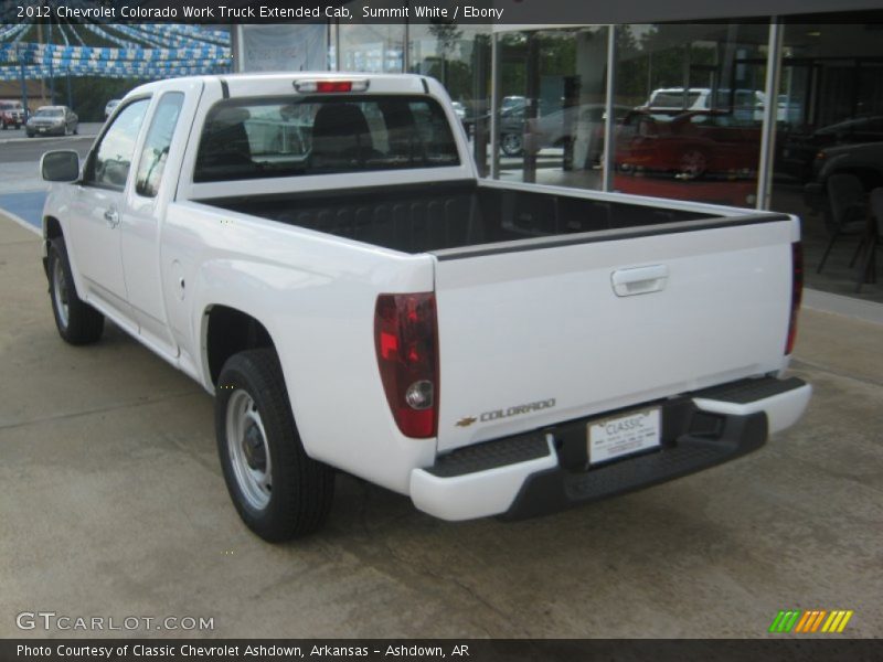 Summit White / Ebony 2012 Chevrolet Colorado Work Truck Extended Cab