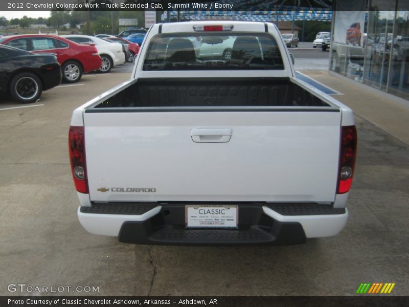 Summit White / Ebony 2012 Chevrolet Colorado Work Truck Extended Cab