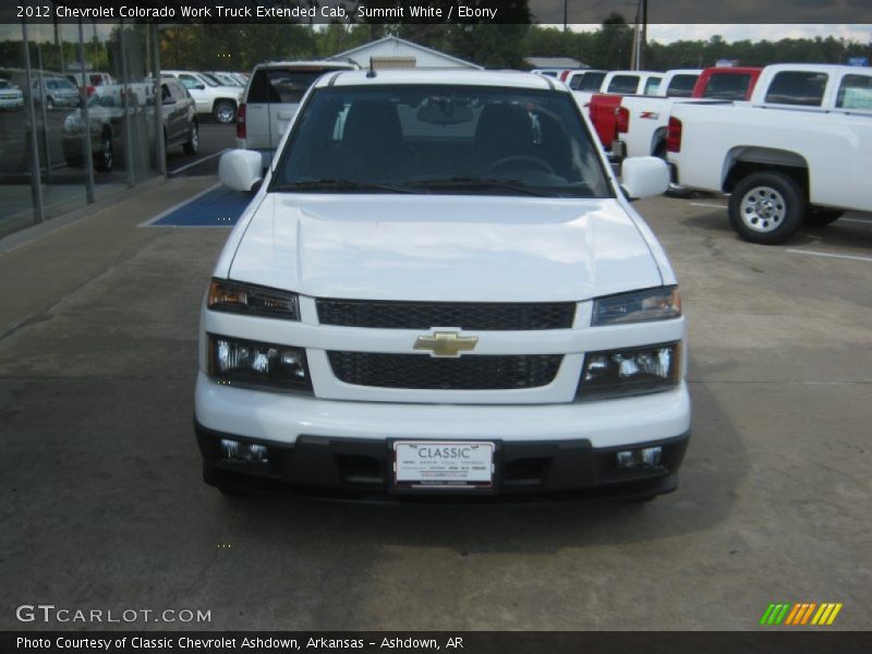 Summit White / Ebony 2012 Chevrolet Colorado Work Truck Extended Cab