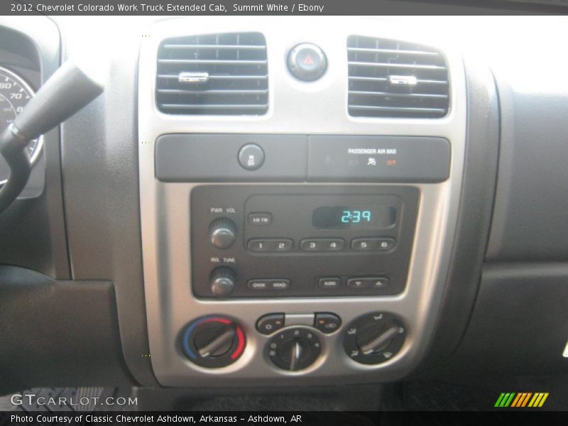 Summit White / Ebony 2012 Chevrolet Colorado Work Truck Extended Cab