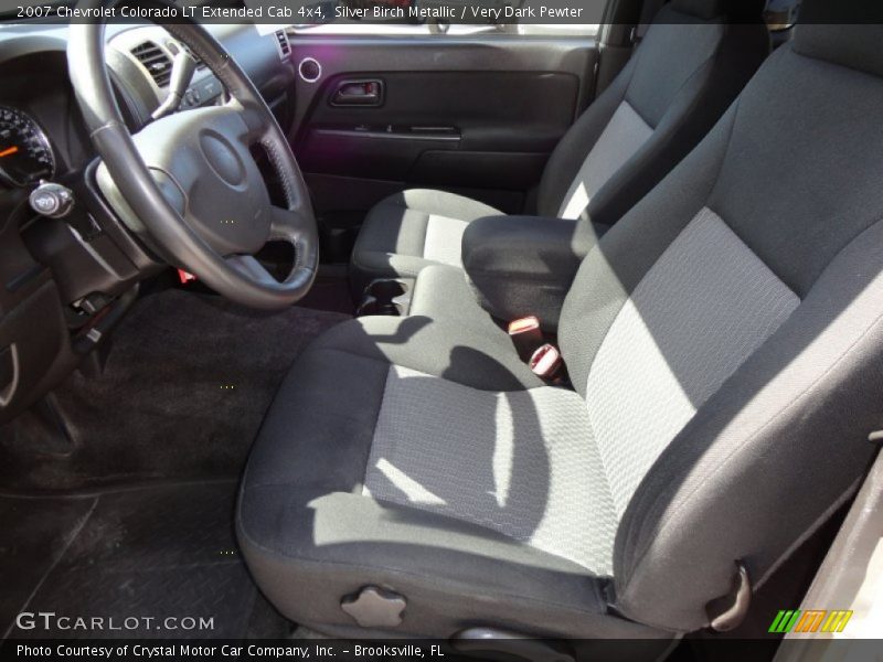 Silver Birch Metallic / Very Dark Pewter 2007 Chevrolet Colorado LT Extended Cab 4x4