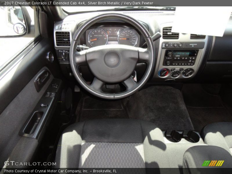 Silver Birch Metallic / Very Dark Pewter 2007 Chevrolet Colorado LT Extended Cab 4x4